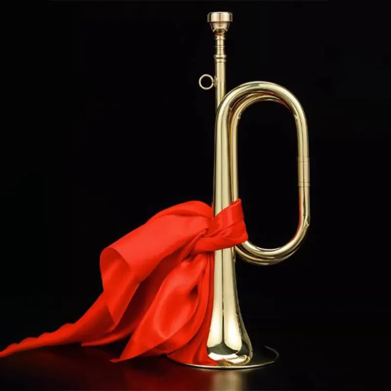 Musical Instrument Bugle - Brass Trumpet for Kids Beginners Military