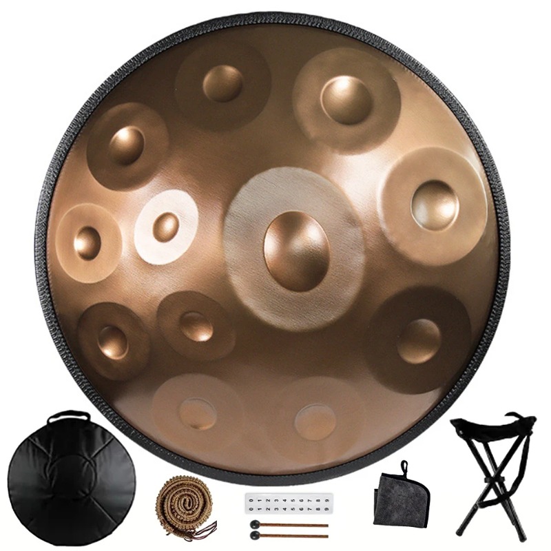 Musical Instrument Morocco - 440/432Hz Handpan Drum,9/10/12/14notes,22 Inch Steel Tongue