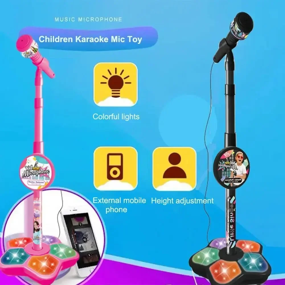 Song With Musical Instrument - Kids Microphone with Stand Karaoke Song