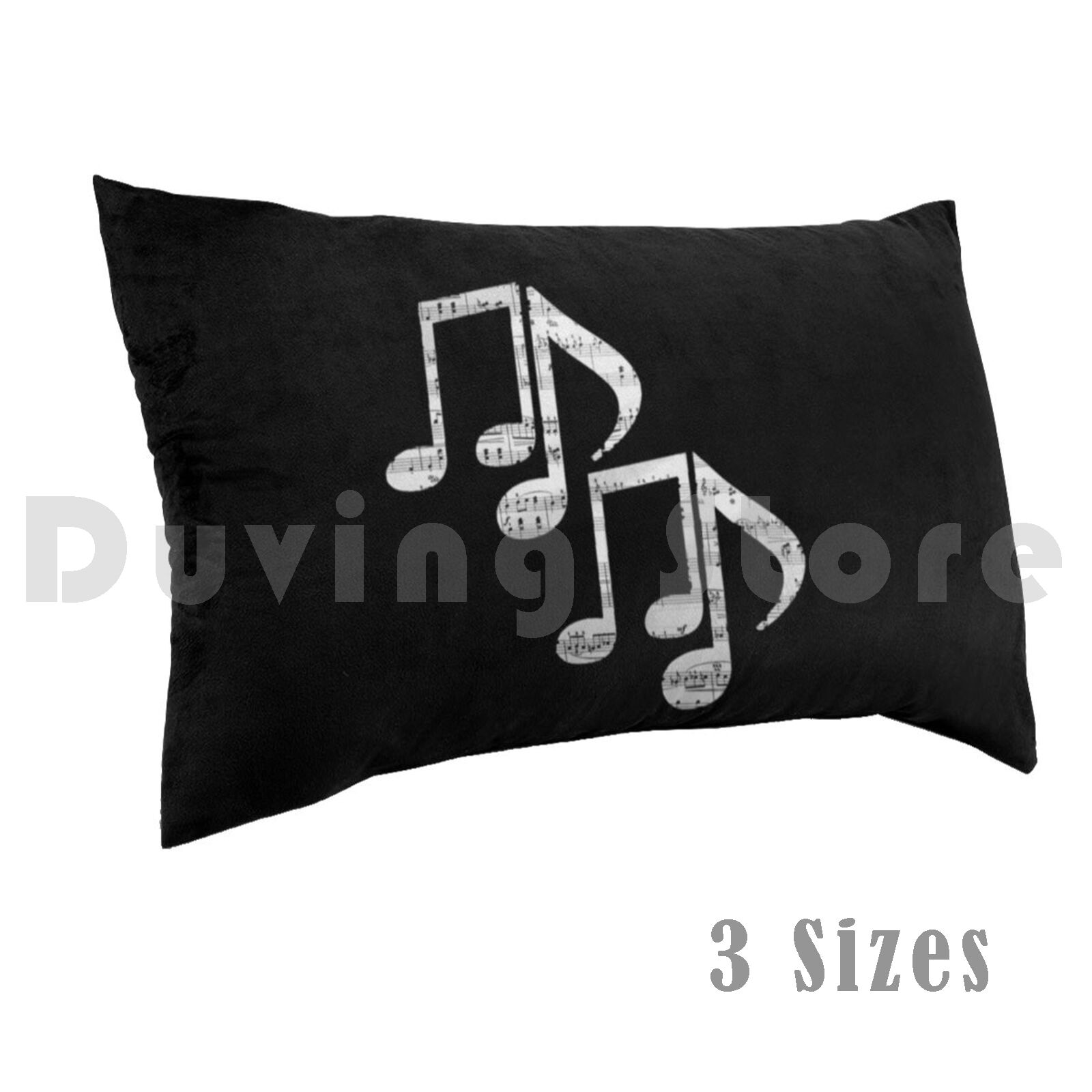 Song With Musical Instrument - Music Notes Pillow Case Printed 50x75