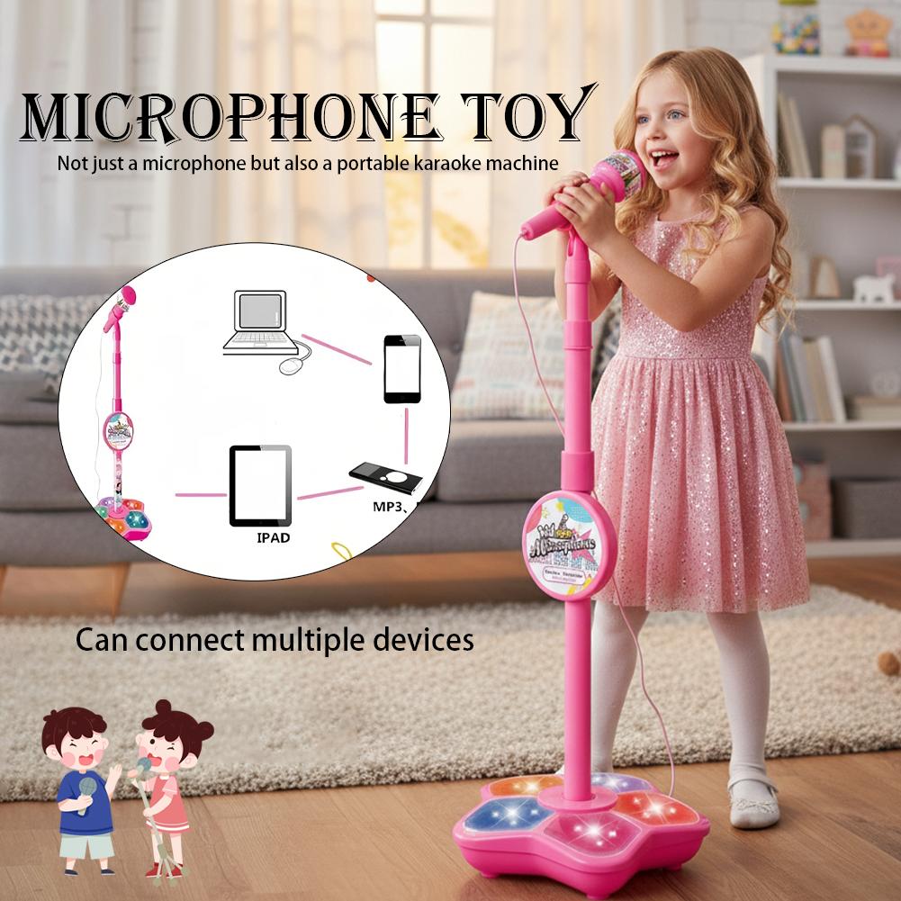 Song With Musical Instrument - Kids Microphone with Stand Karaoke Song
