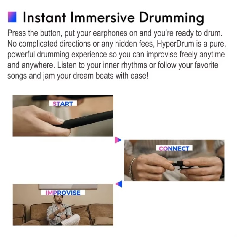 Musical Instrument Virtual - Top-ranking Products Hyperdrum Somatosensory Virtual Drum