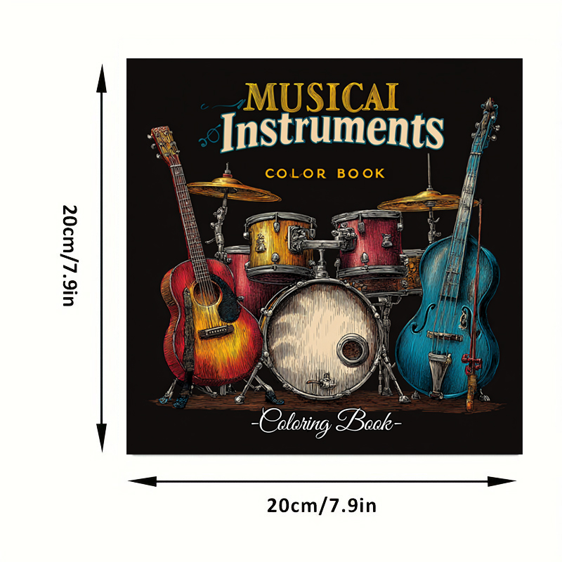 28 Pages Musical Instrument Co - Musical Instrument Coloring Pages 评论和价格
