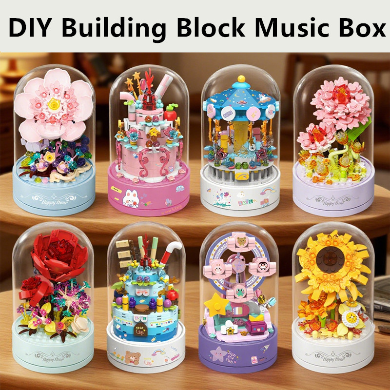 Building Block Music Box Flowe - Musical Instrument Park 评论和价格