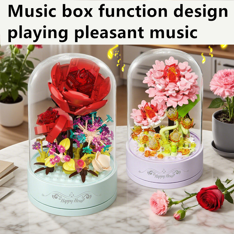 Building Block Music Box Flowe - Musical Instrument Park 评论和价格