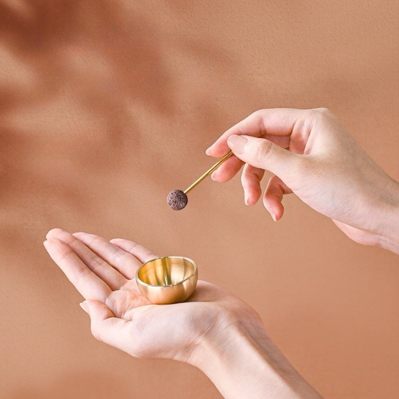 Mini Singing Bowl Handmade Cop - Song With Musical Instrument 评论和价格
