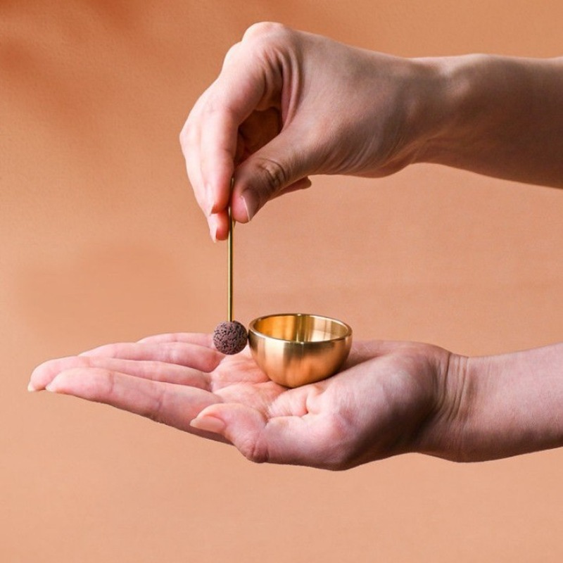 Mini Singing Bowl Handmade Cop - Song With Musical Instrument 评论和价格