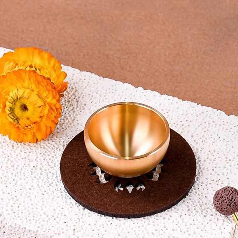 Mini Singing Bowl Handmade Cop - Song With Musical Instrument 评论和价格