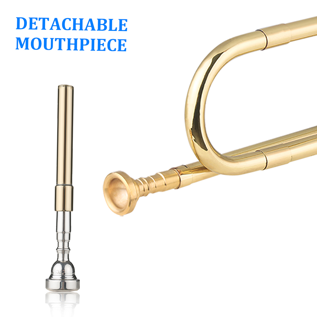 Brass C Bugle Call Gold-Plated - Musical Instrument Bugle 评论和价格