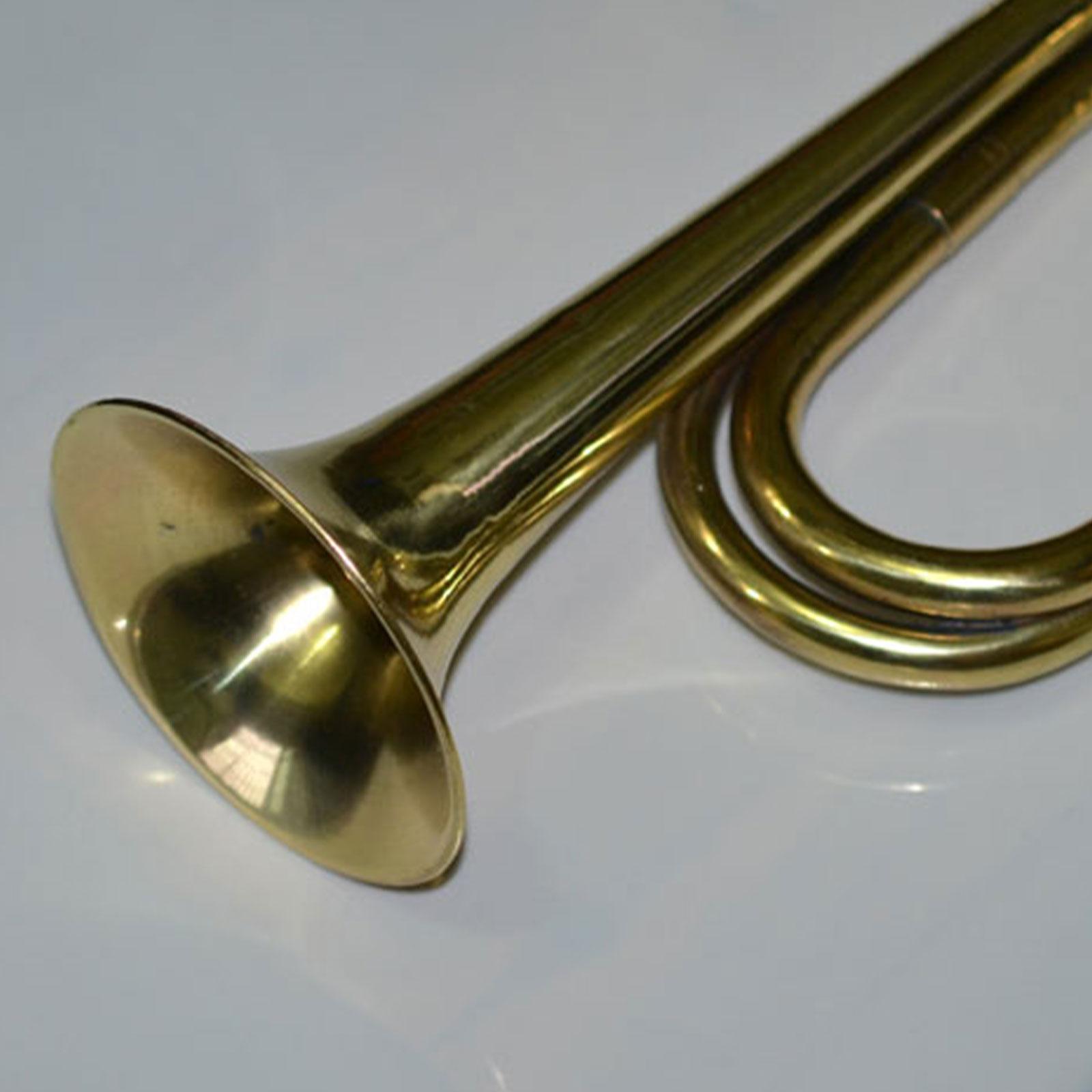 Camping Trumpet Brass Instrume - Musical Instrument Bugle 评论和价格
