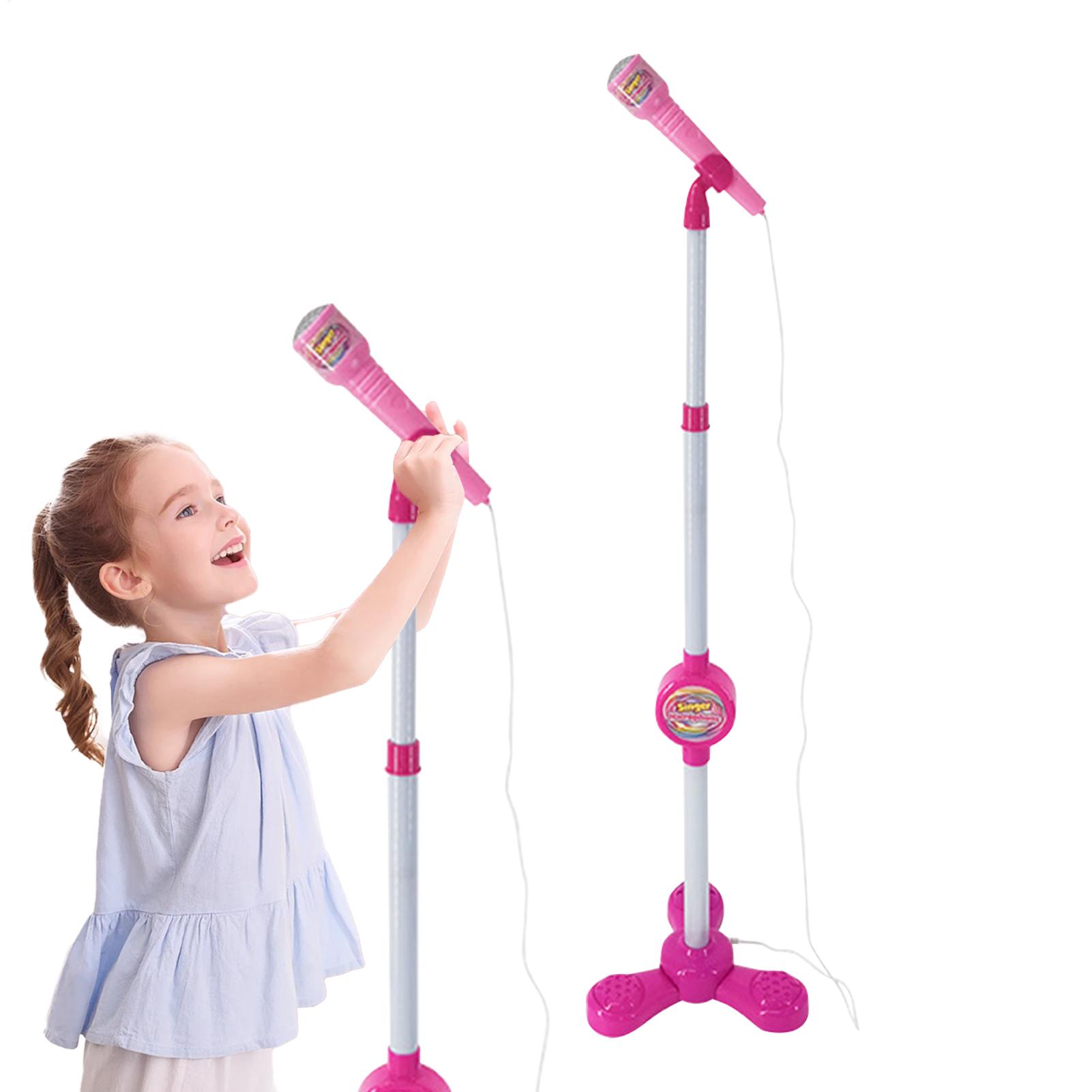 Kids Microphone with Stand Kar - Song With Musical Instrument 评论和价格