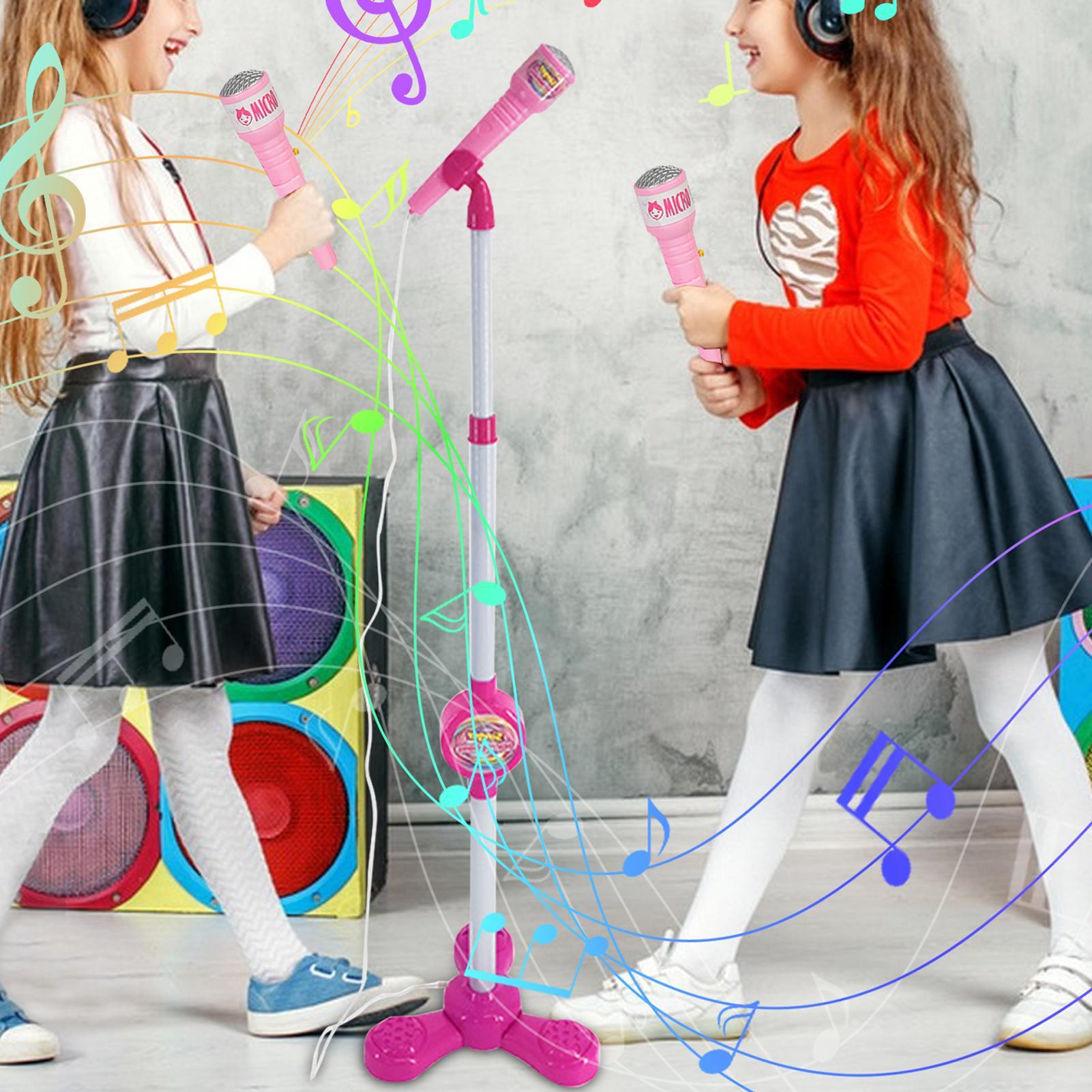 Kids Microphone with Stand Kar - Song With Musical Instrument 评论和价格