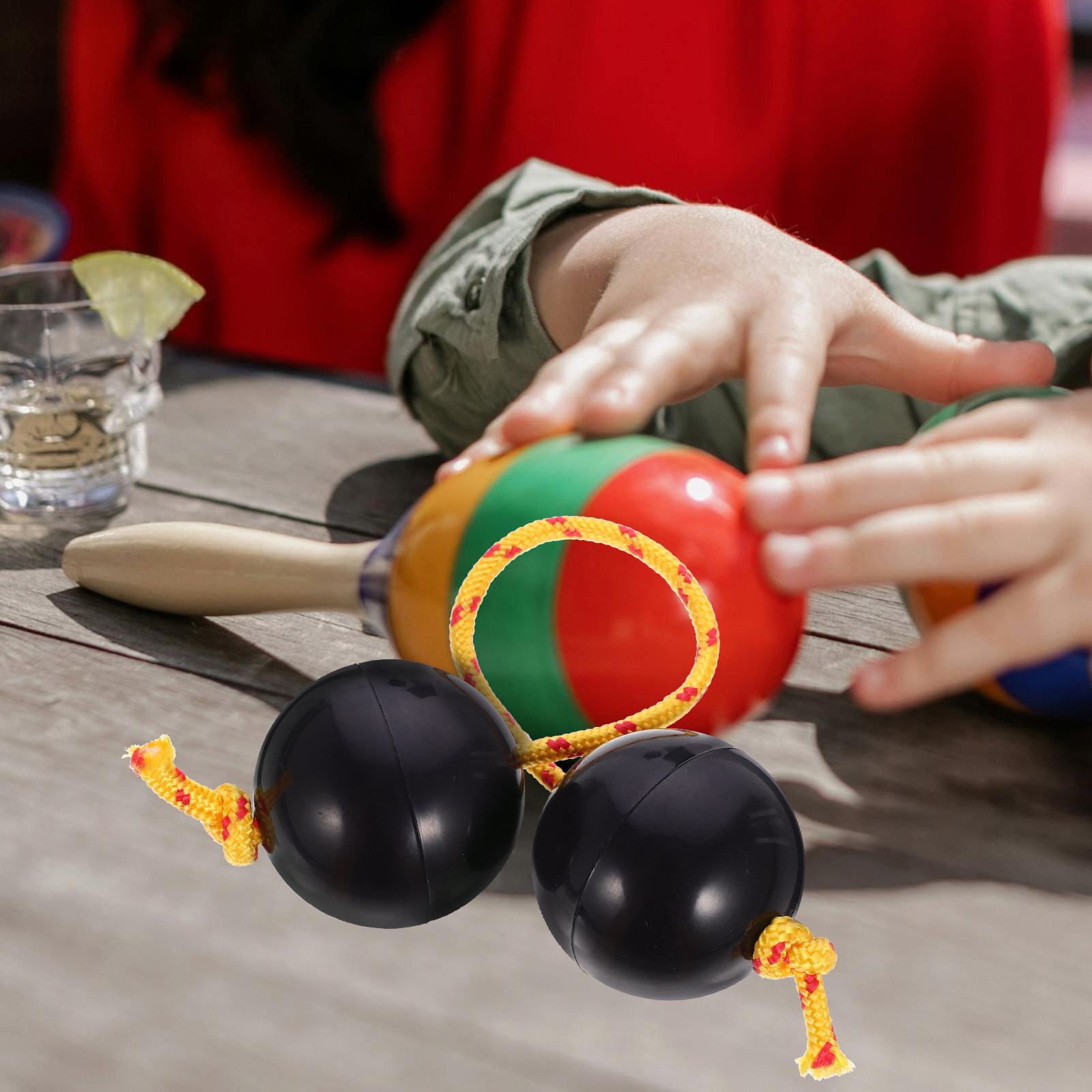 2Pairs African Shaking Ball In - Musical Instrument You Shake 评论和价格