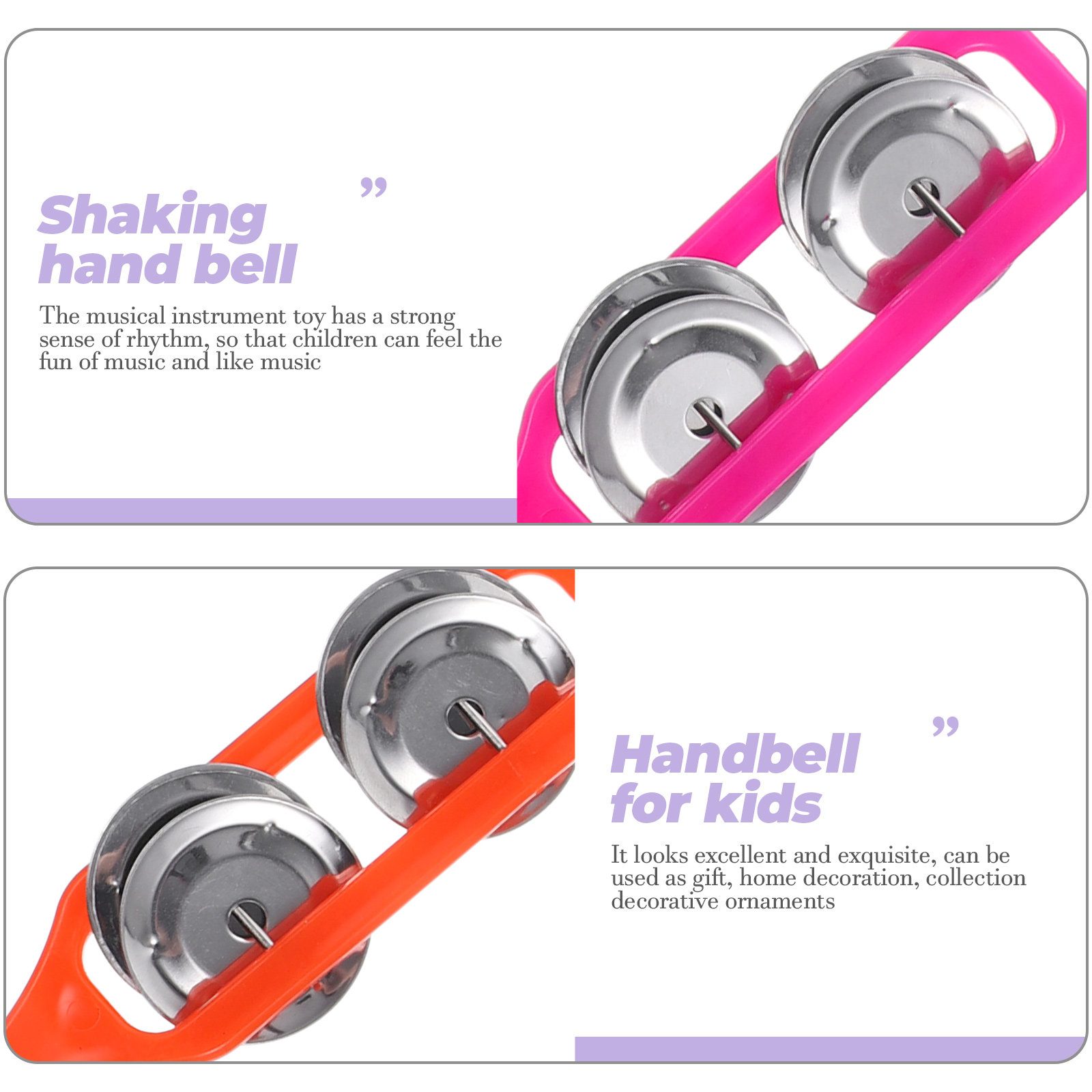 18Pcs Hand Bell Shaking Percus - Musical Instrument You Shake 评论和价格