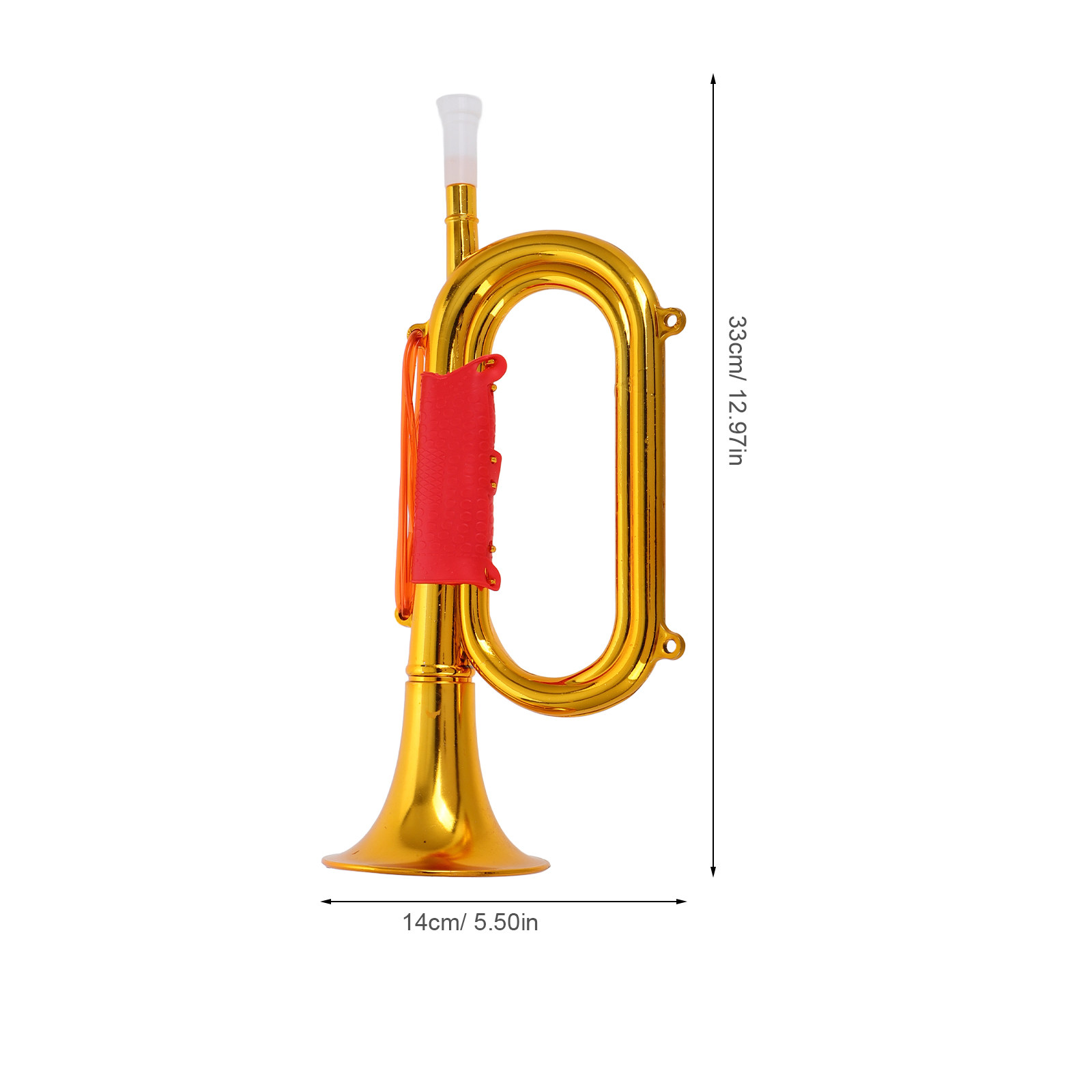 Golden Plastic Bugle for Child - Musical Instrument Bugle 评论和价格