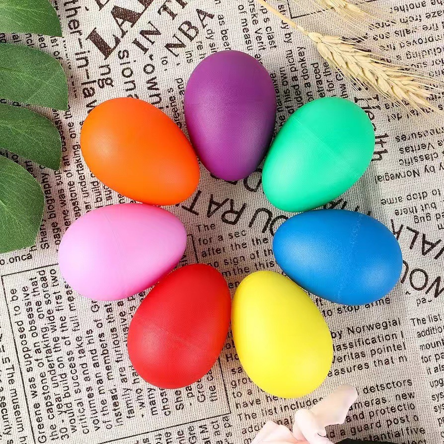 2Pcs Egg Shakers Plastic Percu - Musical Instruments Game 评论和价格