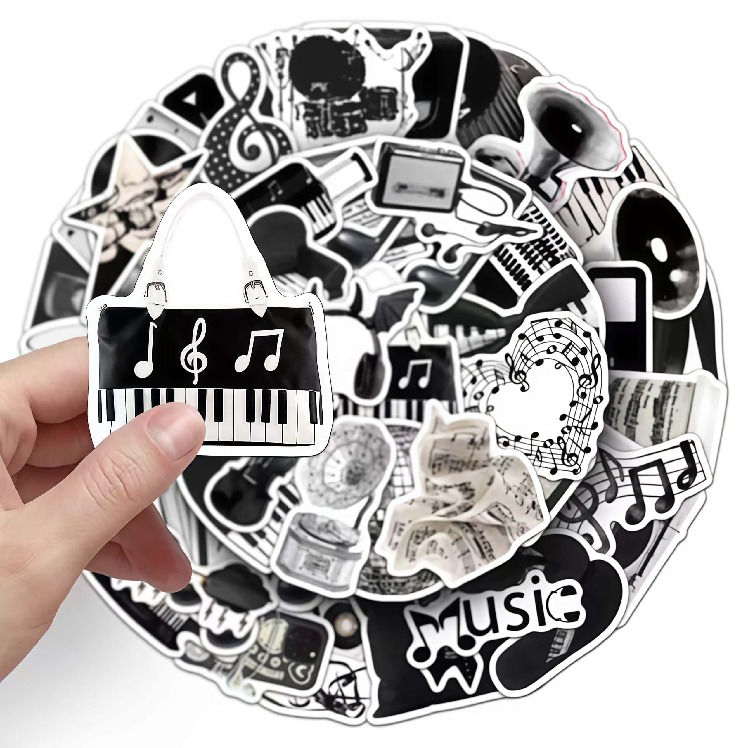 50Pcs Black White Musical Inst - Musical Instrument Tabla 评论和价格