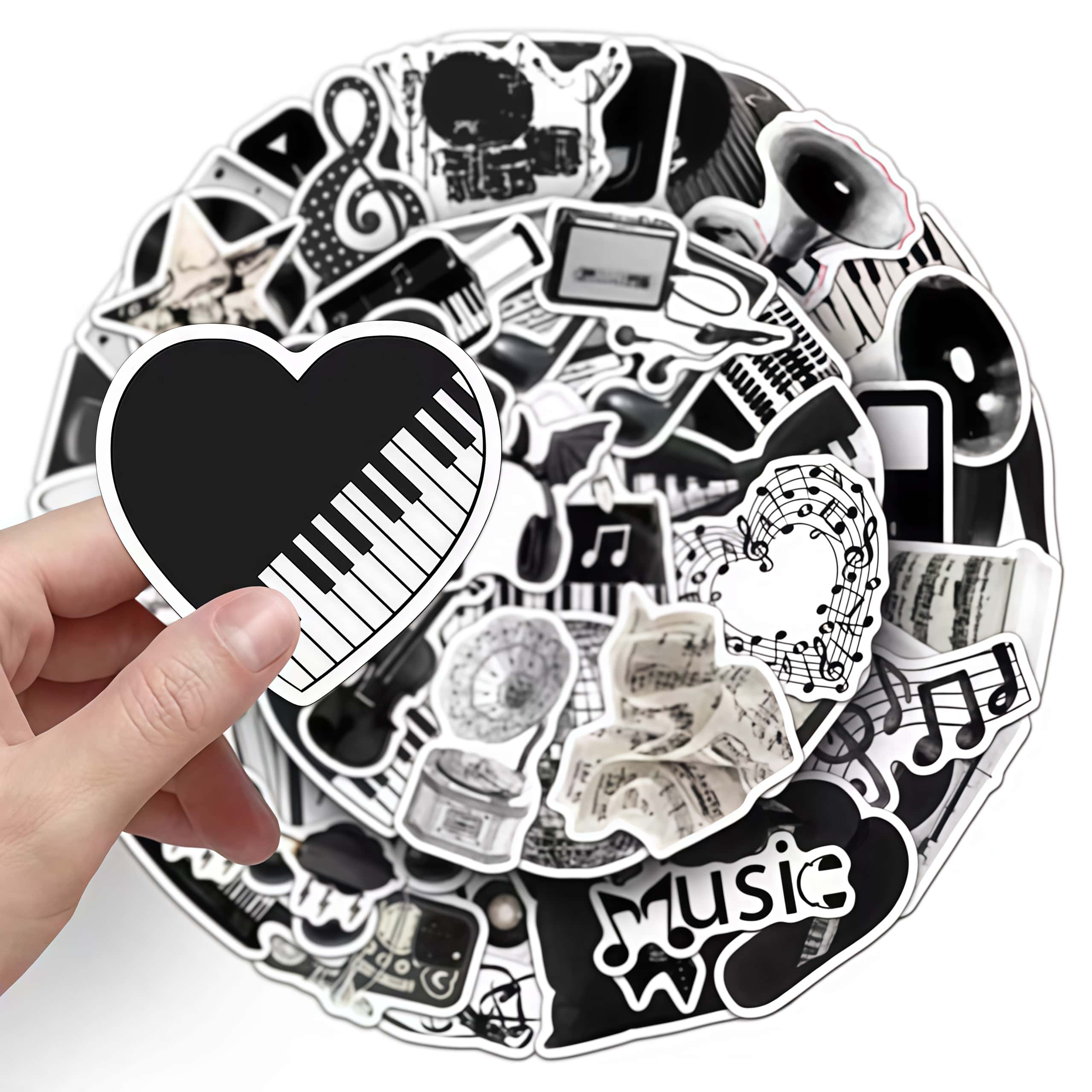 50Pcs Black White Musical Inst - Musical Instrument Tabla 评论和价格
