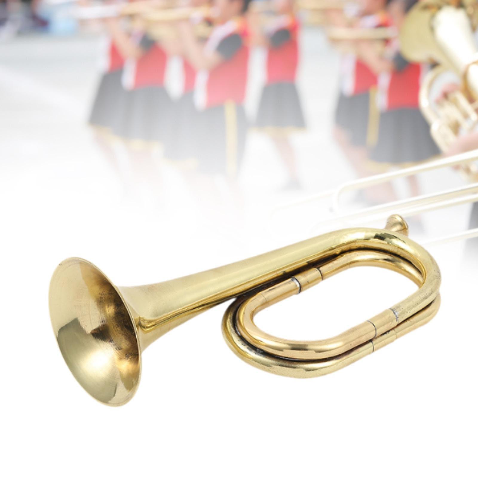 Brass Bugle Trumpet Prop Music - Musical Instrument Bugle 评论和价格