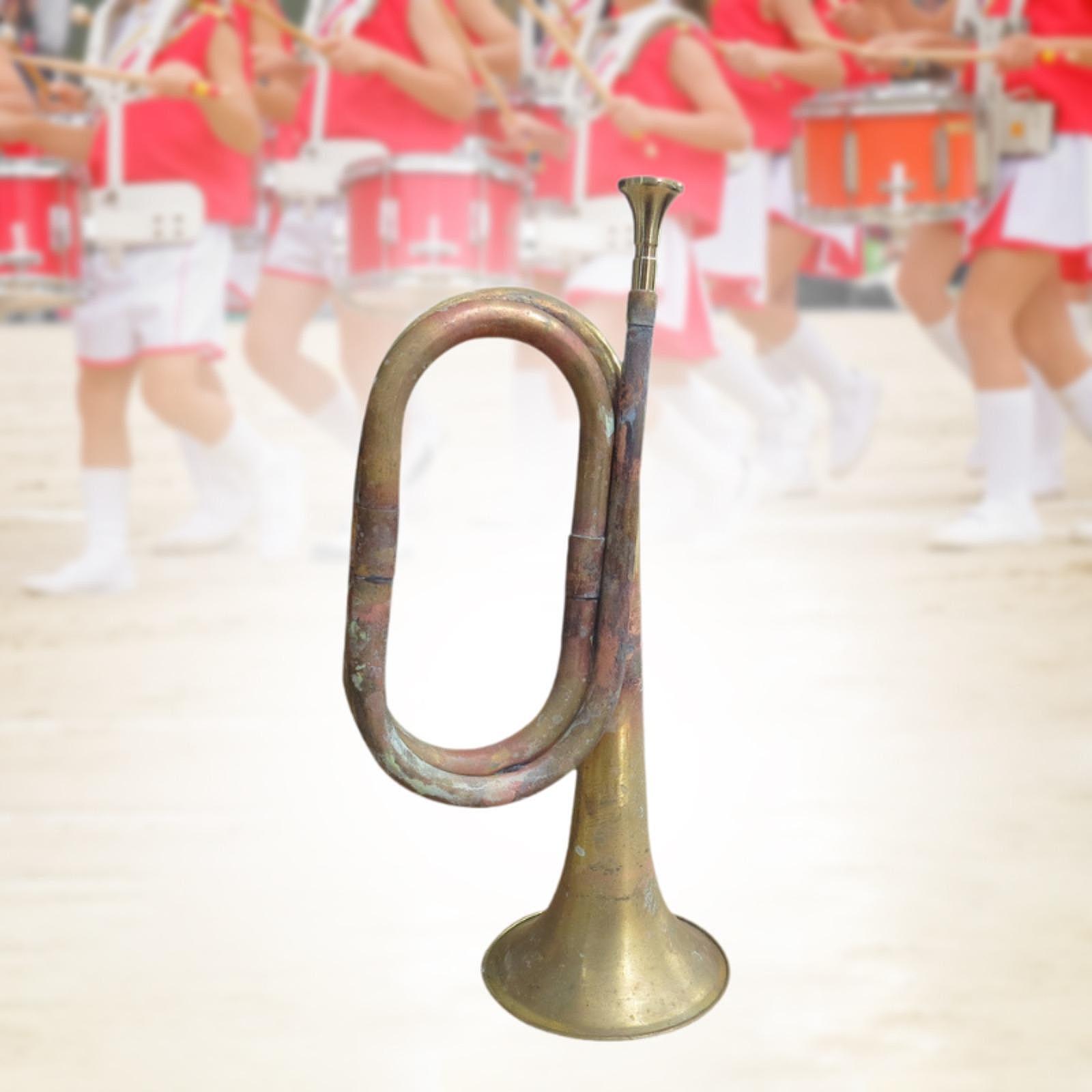 Brass Bugle Trumpet Prop Music - Musical Instrument Bugle 评论和价格