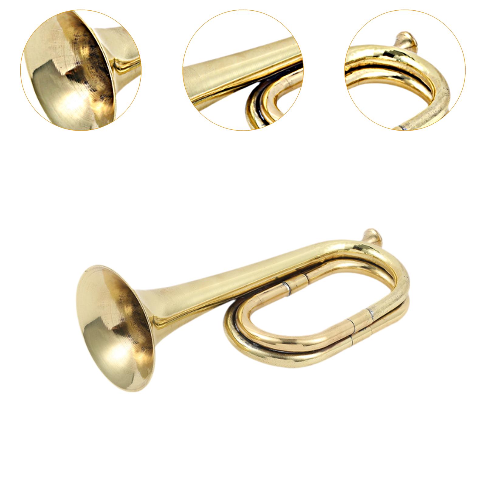 Brass Bugle Trumpet Prop Music - Musical Instrument Bugle 评论和价格
