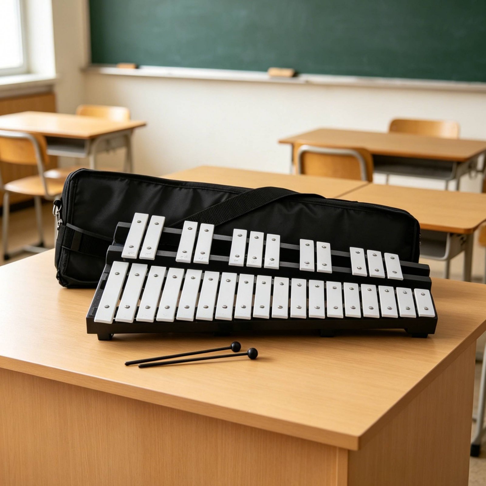 Aluminum Bar Xylophone with Ca - Musical Instrument Park 评论和价格