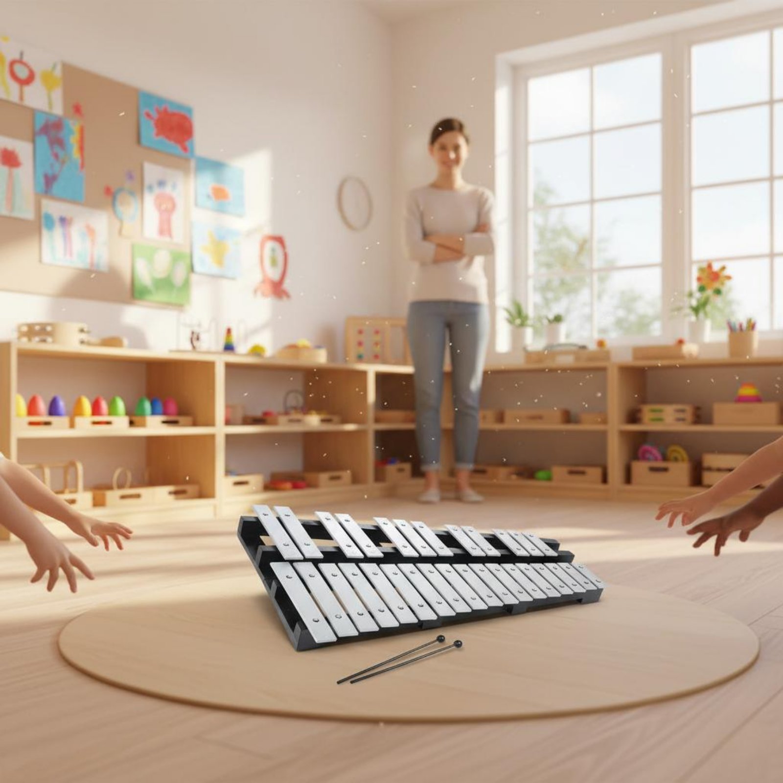 Aluminum Bar Xylophone with Ca - Musical Instrument Park 评论和价格