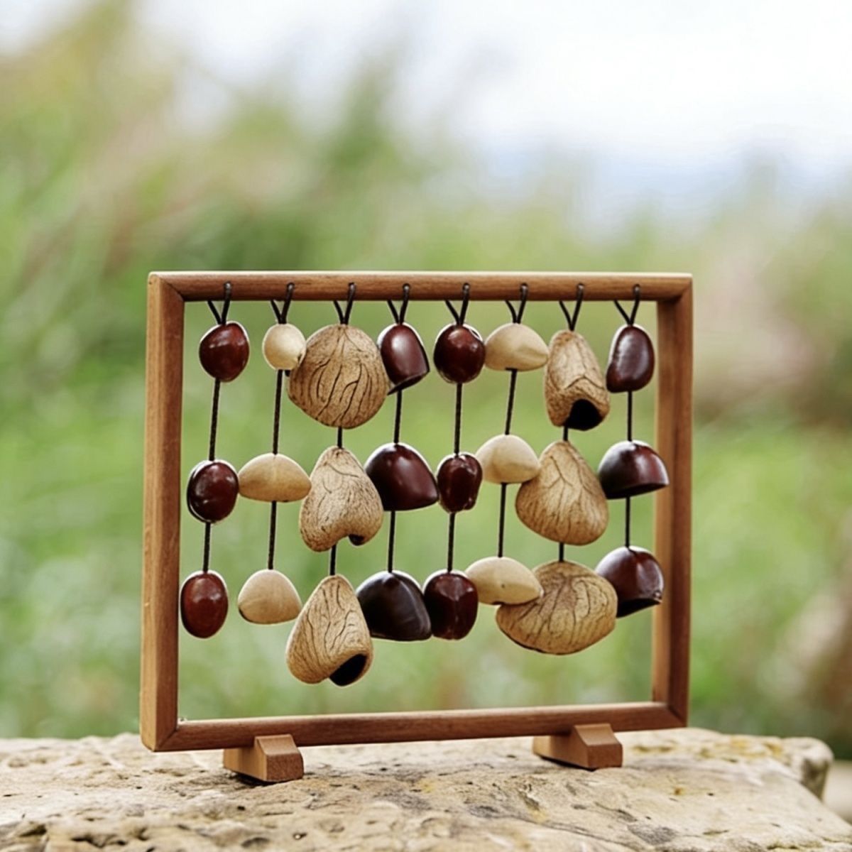 Nut Shell Wind Chimes Meditati - Musical Instrument Chimes 评论和价格