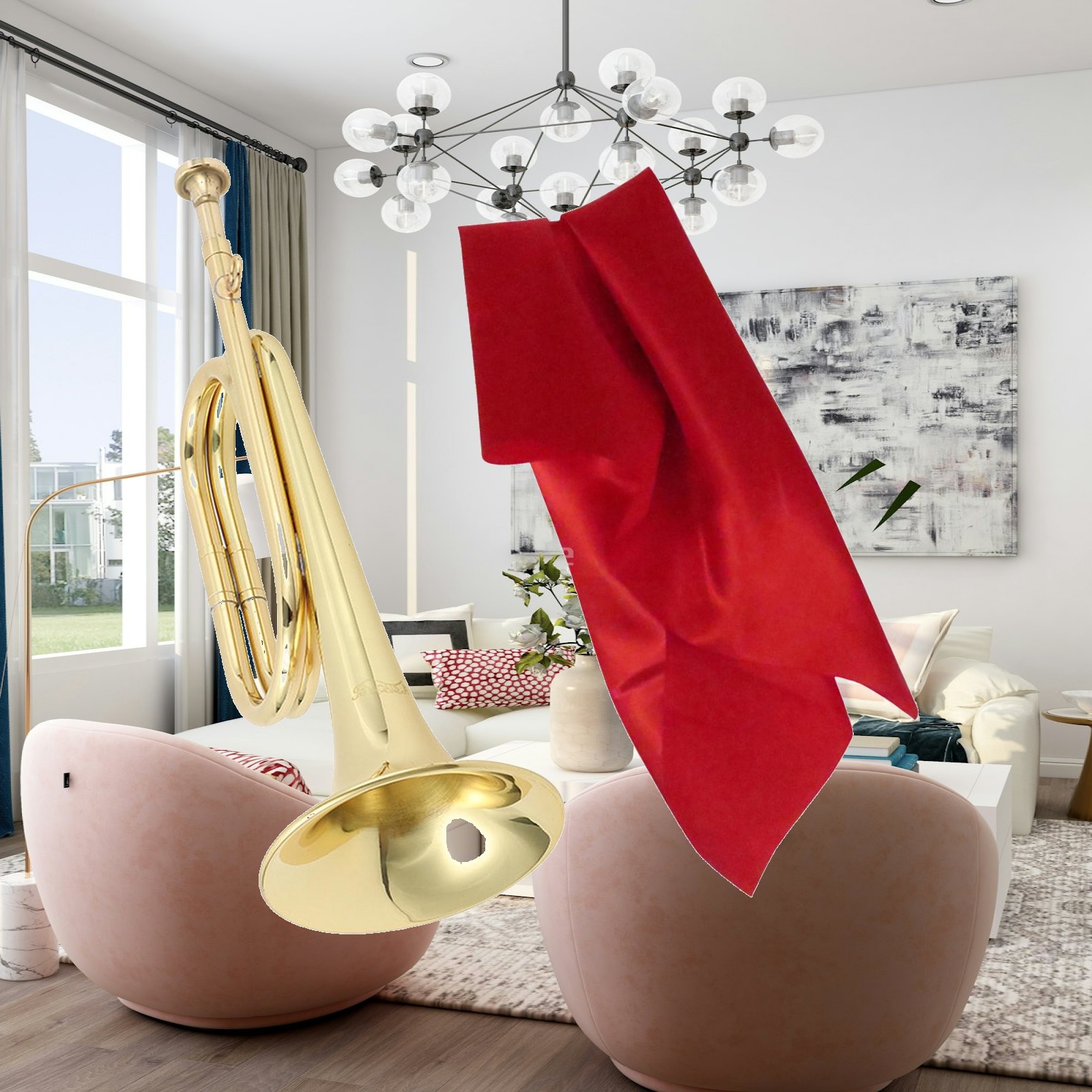 Mini Brass Instrument Trumpet  - Musical Instrument Bugle 评论和价格