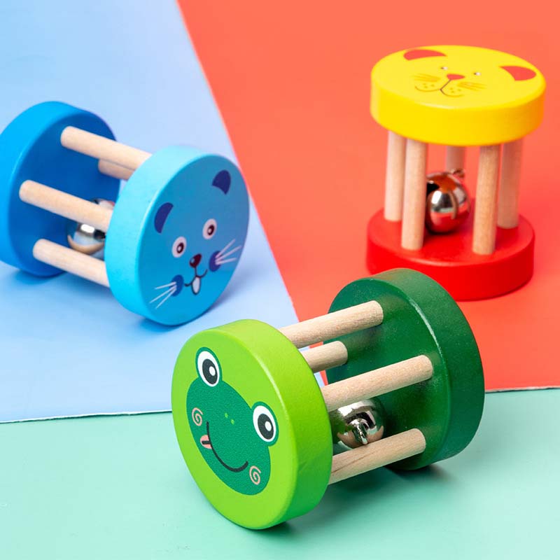 1pc Montessori Baby Wooden Cag - Musical Instrument You Shake 评论和价格
