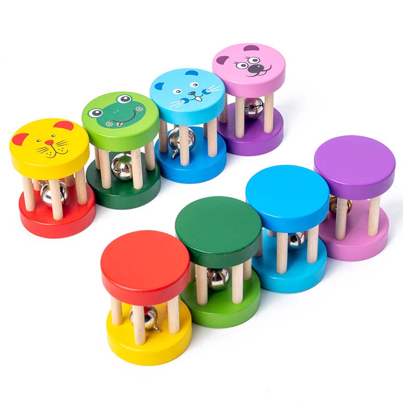 1pc Montessori Baby Wooden Cag - Musical Instrument You Shake 评论和价格