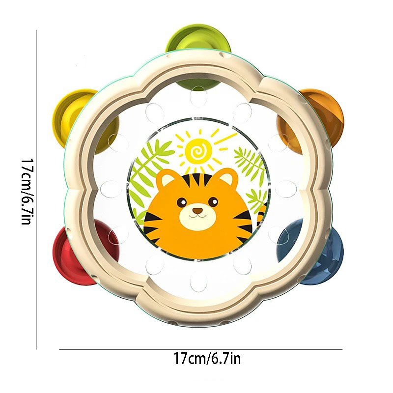 Hand Drum Toy For Baby Toddler - Musical Instrument You Shake 评论和价格