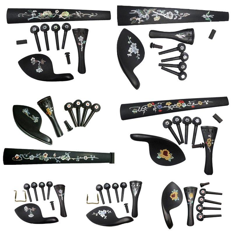 Ebony inlay Pearl shells Violi - Musical Instrument Cello 评论和价格