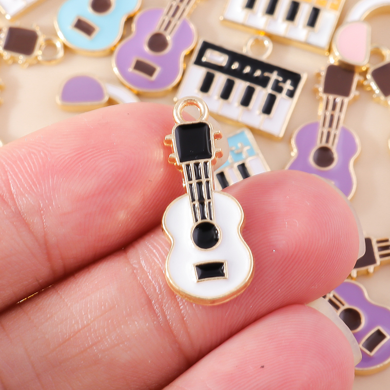 10Pcs Alloy Metal Enamel Music - Musical Instrument Tabla 评论和价格