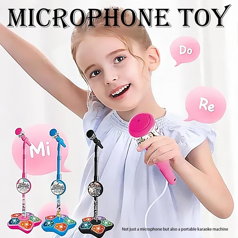 Kids Microphone with Stand Kar - Song With Musical Instrument 评论和价格