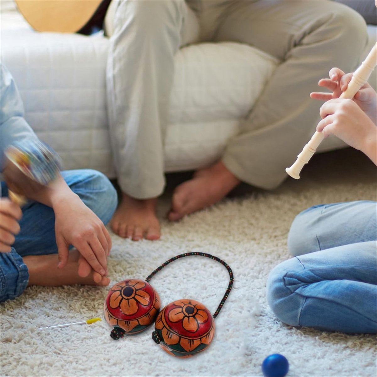 【HOT!TURE】Hand Drawn Maracas M - Musical Instrument You Shake 评论和价格